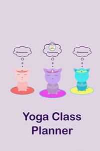 Three cats meditatng yoga class planner