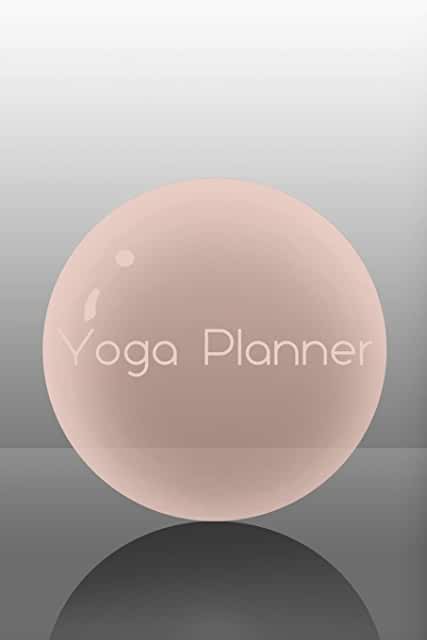 Peach bubble yoga planner