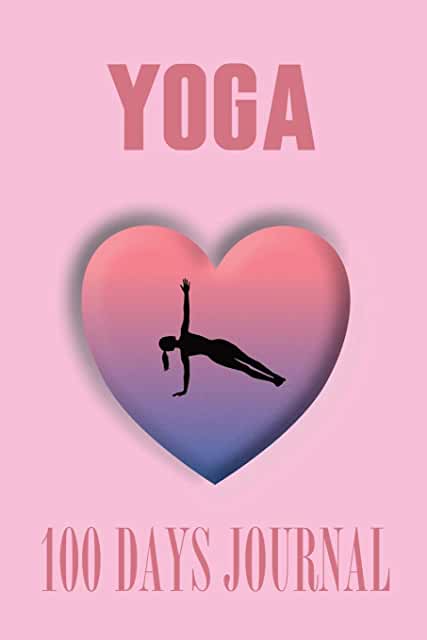 Yoga girl in heart 100 days journal