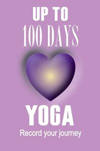 Violet and gold heart 100 days of yoga journal