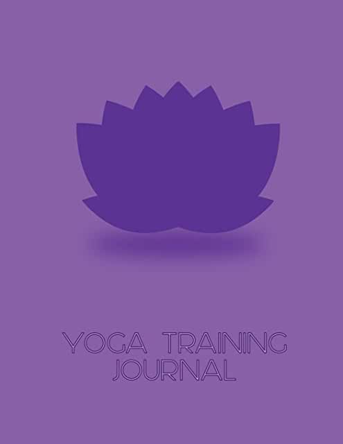 Violet lotus flower yoga training journal