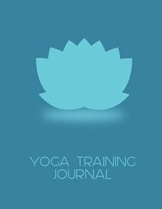 Turquoise lotus flower yoga training journal