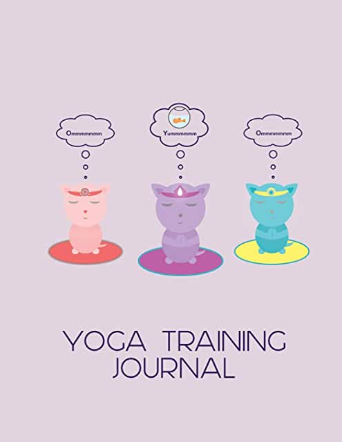 Three cats meditating yoga training journal