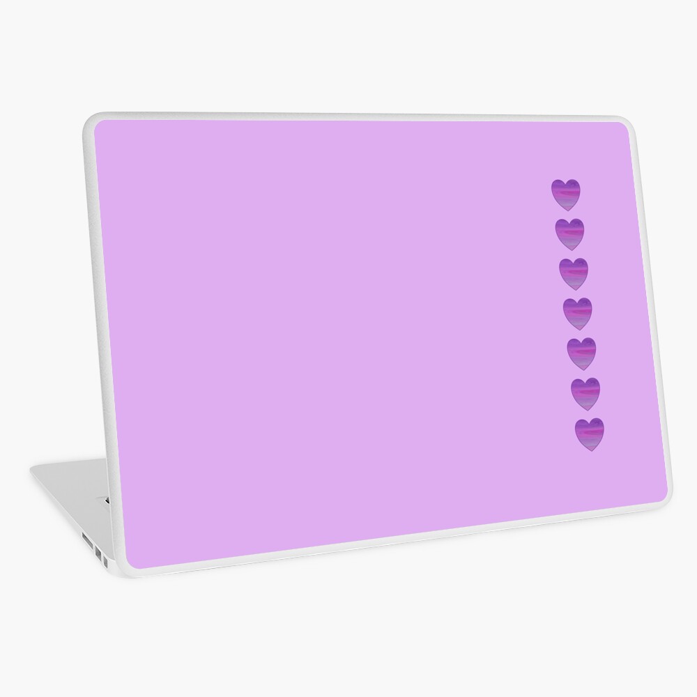 Violet heart chakras laptop skin