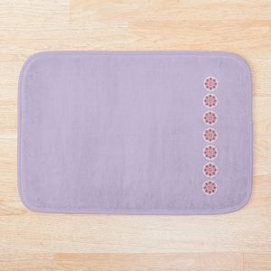 Peach and lilac petal chakras bath mat