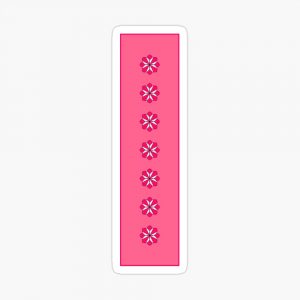 Hawaiian flowers chakras glossy sticker
